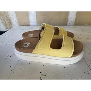 REEF Women's Cushion Bondi 2 Bar Pale Banana Size 7 Medium Width Brand NEW